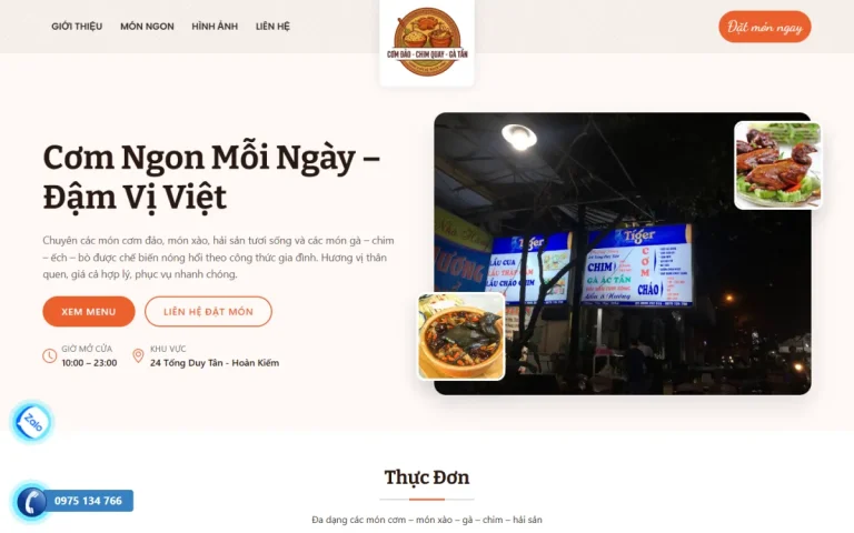 Cơm đảo gà tần tống duy tân: ảnh minh họa