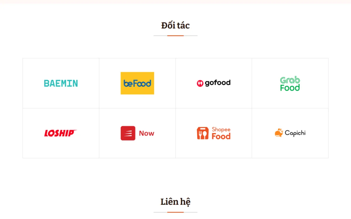 Giao diện đối tác giao hàng của website Cơm Đảo – Chim Quay – Gà Tần 24 Tống Duy Tân