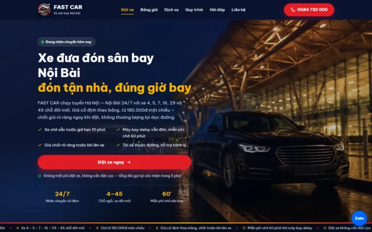 FAST Car xe sân bay nội bài: ảnh minh họa