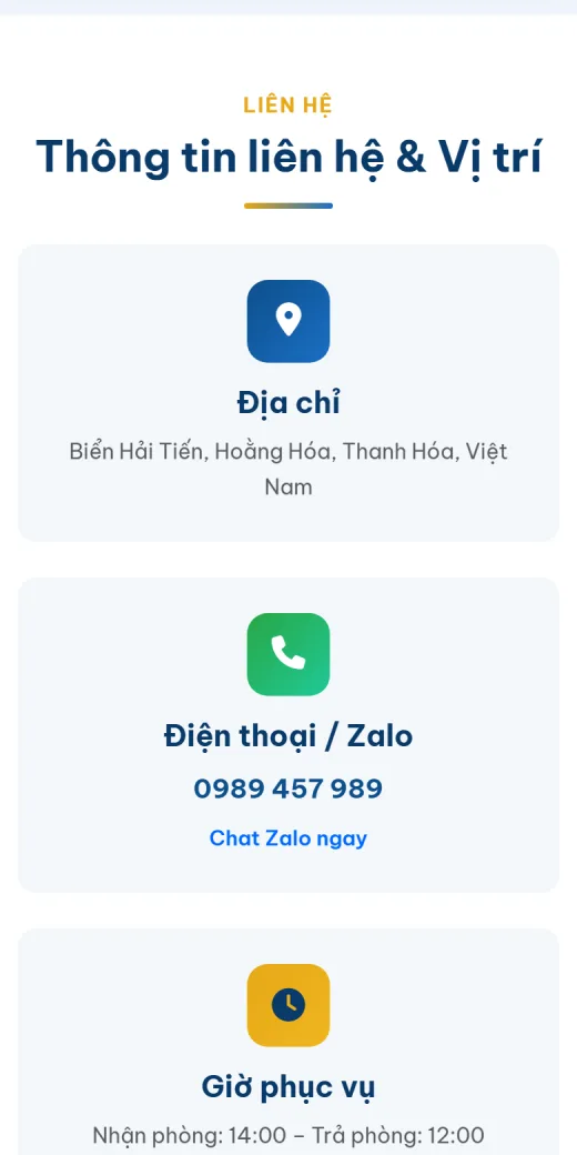 Khách sạn Hoàng Phương trên điện thoại: liên hệ và vị trí